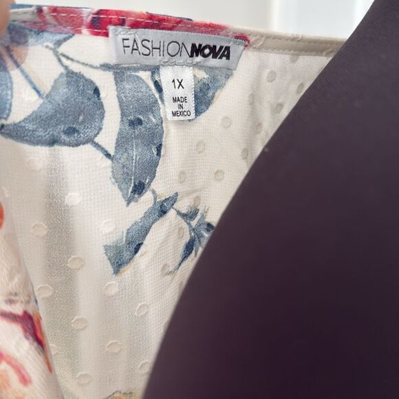 Fashion Nova Floral Long Sleeve Romper - Picture 7 of 8